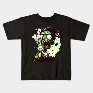 Scare Your Friends with a Angry Zombie T-Shirt one Kids T-Shirt